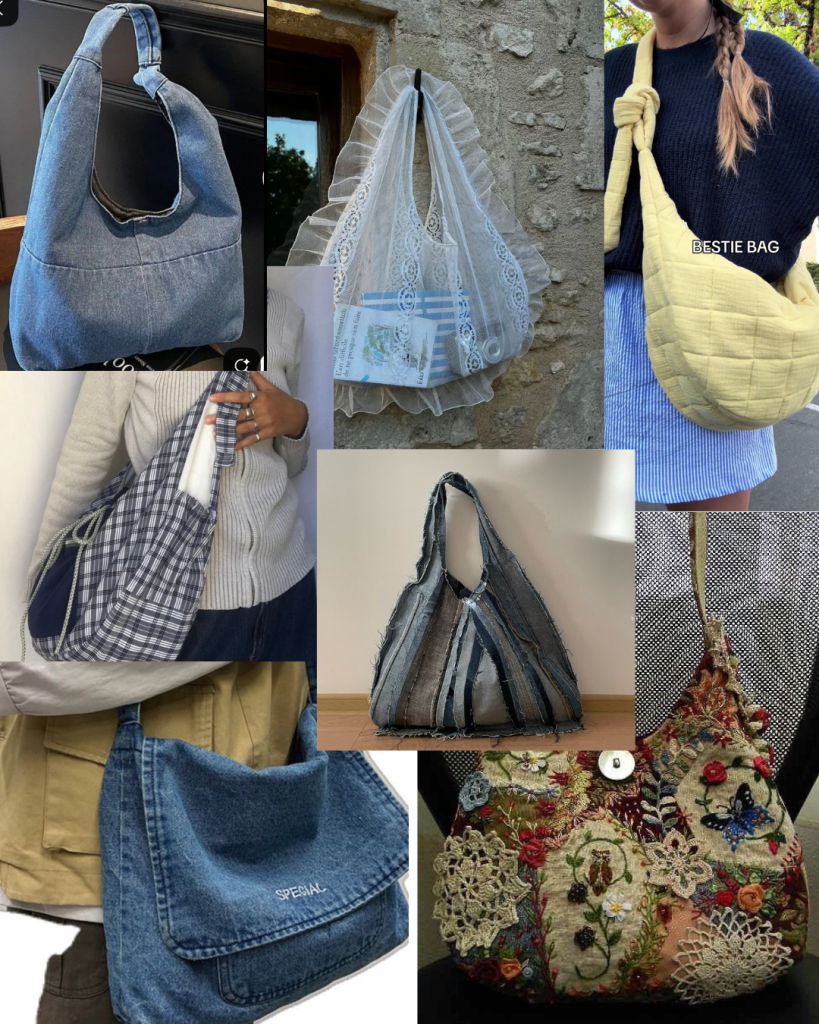DIY shoulder bag upcycling idea