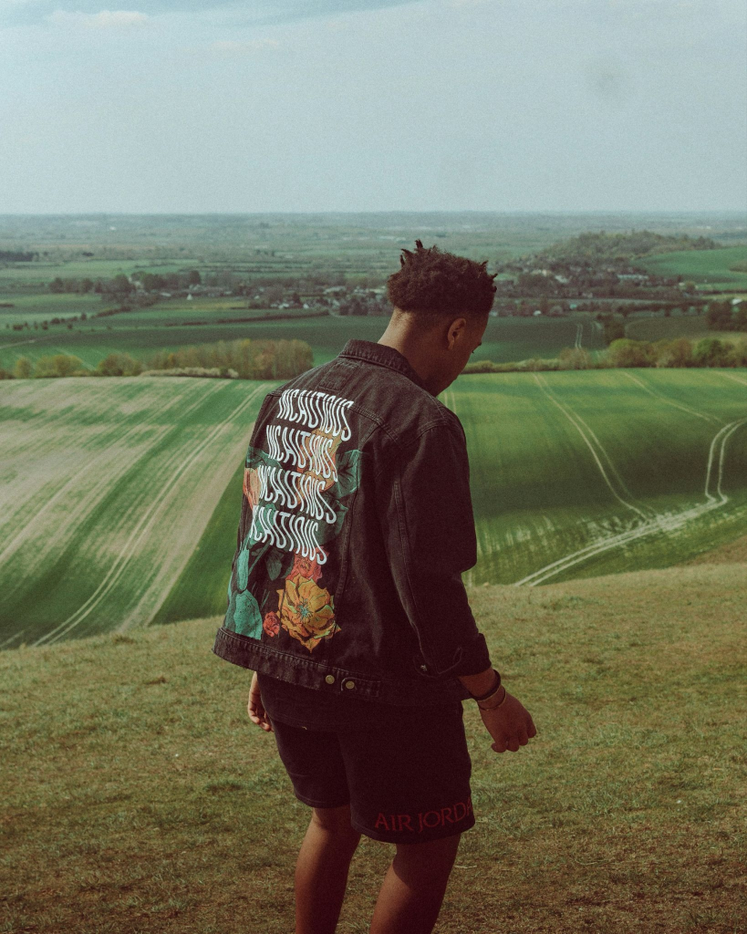 painted denim jacket